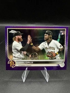2022 Topps Chrome Update Purple USC74 Oneil Cruz Rookie Debut Pittsburgh Pirates - Picture 1 of 2