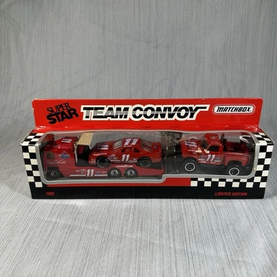 Matchbox Team Convoy 1992 Super Star NASCAR Toy 11 Bill Elliott LE New Vintage - Image 1 of 4