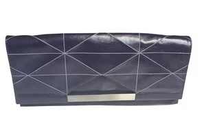 Bolso de mano magnético Via Spiga de cuero azul cobalto - Imagen 1 de 6