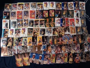100+ LOS ANGELES LAKERS CARD LOT MAGIC JOHNSON EDDIE JONES TOPPS FLEER & MORE - Picture 1 of 15