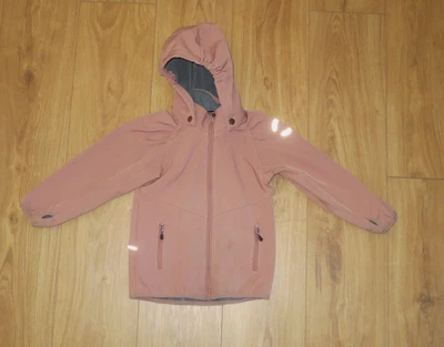 mikk-line Mädchen Softshell Jacke Burlwood Gr. 98-104 wasserdicht rosa Fleece a - Bild 1 von 4