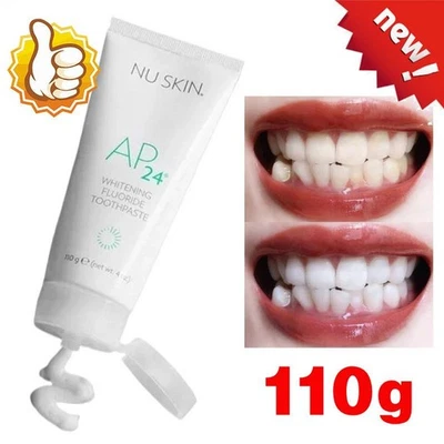 Pasta de dientes blanqueadora sin flúor Nu-Skin Nuskin AP 24 paquete sellado 4 oz 110 g