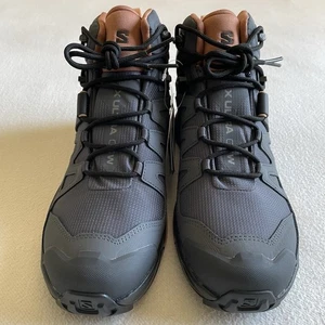 Salomon X Ultra 4 Mid GTX Women Size 9.5 Hiking Boots Black Gray - Picture 1 of 12