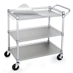 990Lbs Capacity Heavy Duty Rolling Utility Cart, NSF Rolling Carts with Wheel... - Picture 1 of 6