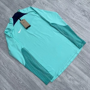 Nike Strike Dri Fit Half Zip Long Sleeve Track Top - Turquoise [XL] [DV9225-349] - Picture 1 of 4
