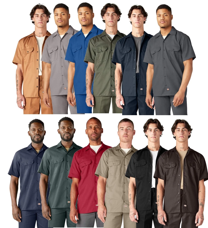 Dickies Mens Short Sleeve Work Shirt Work Wear - 1574 - New - Pick Color & Size - Image 1 of 1