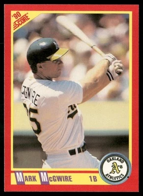 1990 SCORE MARK MCGWIRE OAKLAND ATHLETICS #385 - Image 1 of 2
