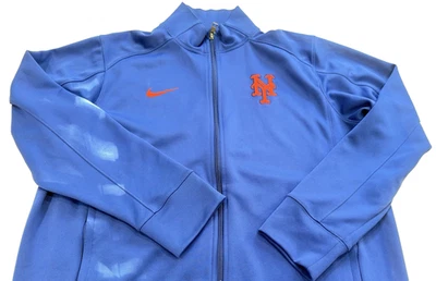 Jaqueta atlética Nike New York Mets zíper frontal completo Dri-Fit grande - Imagem 1 de 4