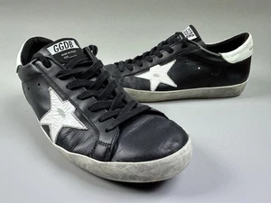 Golden Goose Superstar Black White Low-Top Leather 41 Sneakers Shoes - Picture 1 of 18