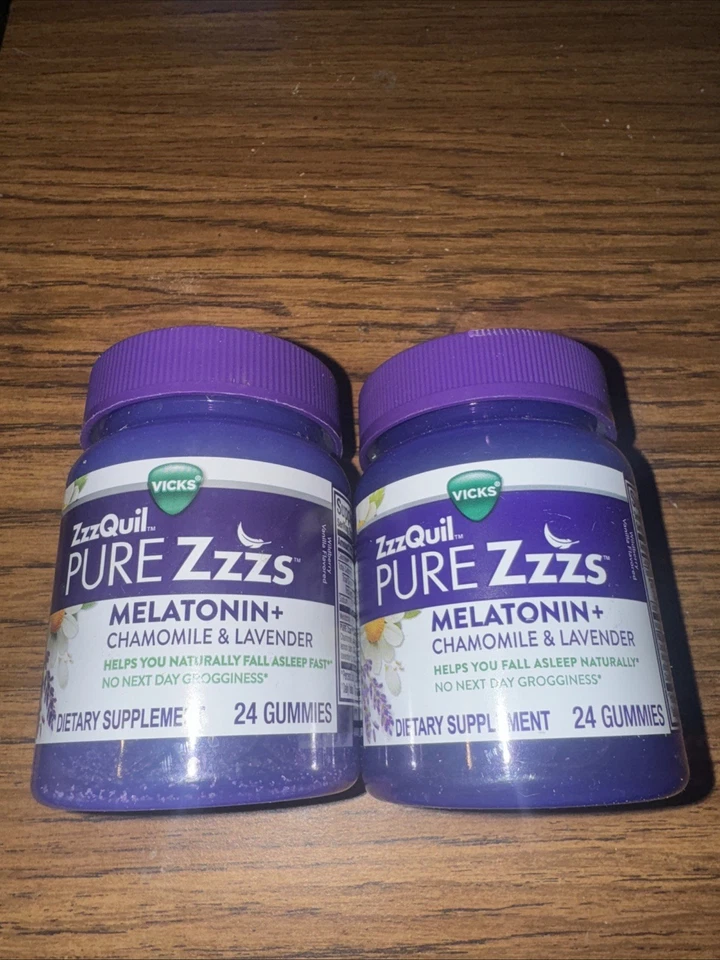 (2) VICKS Pure Zzzs Melatonina + Manzanilla y Lavanda 48 Gomitas Dormir 3/2026 Foto 1 de 1