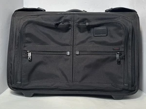 Tumi Alpha Black Wheeled Garment Bag Medium Trip Luggage 22037DH - Picture 1 of 22