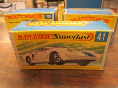 MATCHBOX SUPERFAST No.41 FORD GT40 IN ORIGINAL BOX 1971 - Image 1 of 4