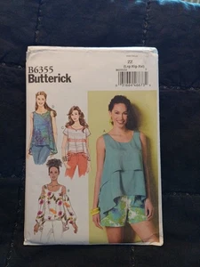 Butterick 6355 Schnittmuster - Tops, Oberteile - Gr. 44-54 unbenutzt - Bild 1 von 5