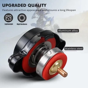 High Pressure Radiator Caps with Temperature Gauges Bar Cap 25.6Psi New-- K9A7 - Picture 1 of 13