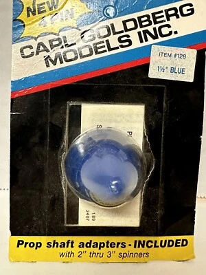 Carl Goldberg #128  1  1/2’ Blue Nose Cone Spinner - Image 1 of 3