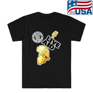 Live Aid July 1985 Men's Black Size S to 5XL - Picture 1 of 1