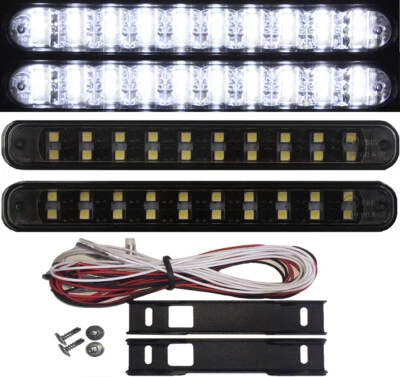 Luci diurne a LED nere 20 SMD per VW Golf 4 IV 1J 5 V 1K1 Plus 5M1 Variant - Immagine 1 di 2