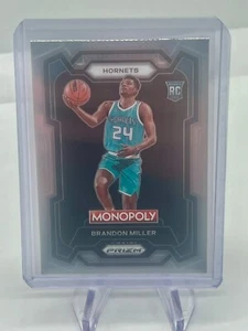 Tarjeta de novato Brandon Miller 2023-24 Panini Prizm Monopoly RC como nueva - Imagen 1 de 1
