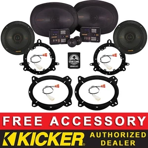 KICKER KSC6504 6.5"+6X9" KSS6904 OEM SPEAKER KIT FOR SUBARU CROSSTREK 2018-2024 - Picture 1 of 10