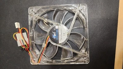 KINGWIN CFY-012LB Yellow LED 12cm Case Fan Silent Descktop Computer Case Fan - Image 1 of 4