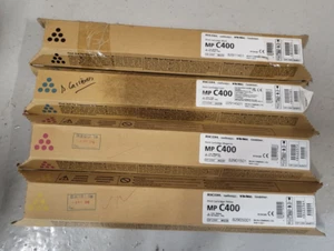 4 toners Ricoh MP C400 842235 842238 842237 842236 neuf emballage d'origine facture TVA - Photo 1/2