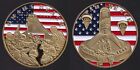 World War Ii Normandy Invasion Gold-Plated Token/Medal Challenge Coin