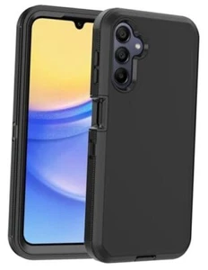 for Samsung Galaxy A15 5G Case,with Built in Screen Protector Heavy Duty Black - Picture 1 of 8