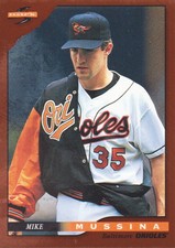 1996 Score Baseball Dugout Collection #B26 Mike Mussina