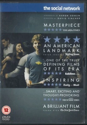 La red social (2010) DVD, Jesse Eisenberg, Andrew Garfield, David Fincher Foto 1 de 2