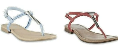 Joe Boxer Women's 50392    "Crystal "  Sandal - Salmon or Blue. NWT  sizes 6 -11 - Image 1 of 4