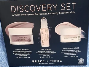 Grace + Tonic 3-teiliges Discovery Set - Reinigungsschlamm, Feuchtigkeitscreme, Augenserum - Bild 1 von 1