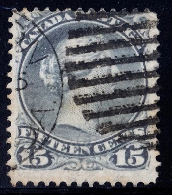 #30 Large Queen 15c Canada used - Image 1 of 2