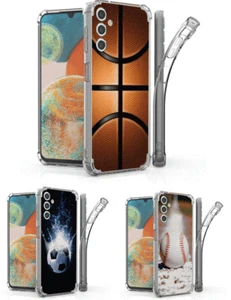 Funda Carcasa TPU Delgada Diseño DEPORTIVA NEGRA BLANCA AZUL ROJO para Teléfono Samsung Galaxy - Imagen 1 de 6