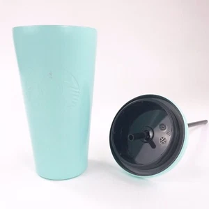 Starbucks 2016 16oz Mint Green Seafoam Stainless Steel Tumbler Matte Lid Straw - Picture 1 of 12
