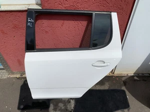 Türe Tür hinten links konplett mit Innenleben Skoda Fabia 5J Limo Candy weiss - Bild 1 von 5
