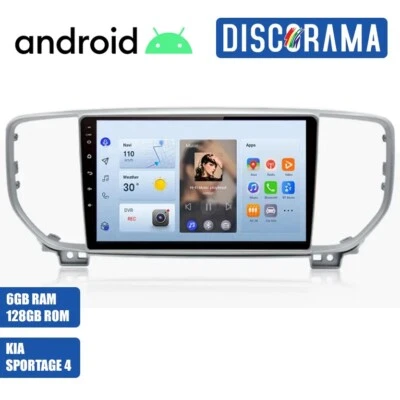 AUTORADIO ANDROID KIA SPORTAGE 6/128GB 2016-2021 STEREO AUTO TOUCH 9" WIFI NAVI - Immagine 1 di 4