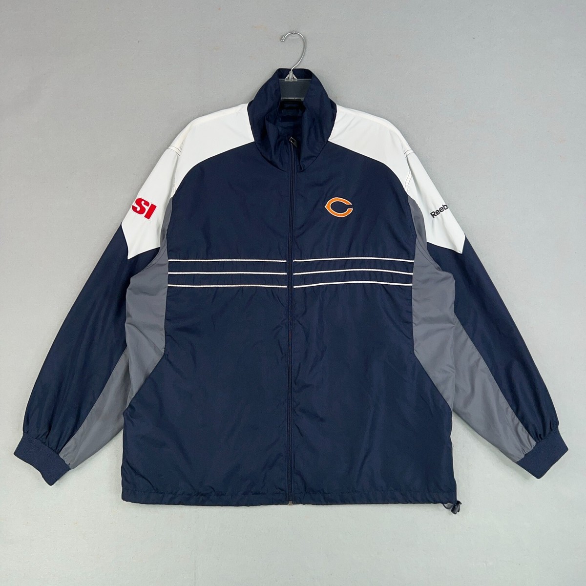 ウォームアップウェア NFL Reebok Chicago Bears cottonjacket XL NFL Reebok Chicago Bears cottonjacket XL