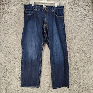 St. Johns Bay Jeans Mens 38x29 Dark Wash Cotton Mid Rise Straight *GUC* - Picture 1 of 12