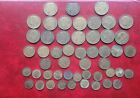 Big Lot Of Frence Republic Franc Coins 1931 To 1941 Aluminium Brass