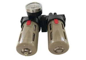 INTBUYING Air Compressor Twin Filter 1/2in NPT Air Line Piggyback Filter  - Picture 1 of 5