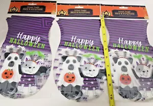 Halloween Cellophane Party Gift Bags Trick Or Treat 60 Bags New with Ties - Picture 1 of 3