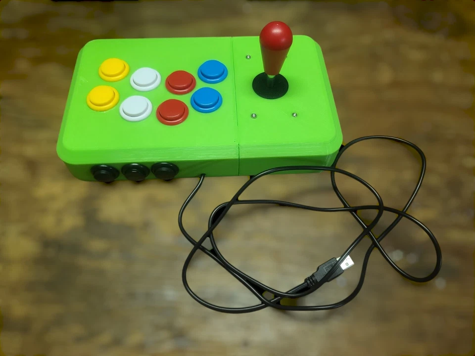 3D Printed custom Fight/Arcade Stick Controller, Pc Linux Mac - Image 1 of 1