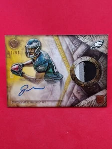 2014 Valor Shield of Honor Speed/99 Jordan Matthews RPA parche de novato automático radiocontrol - Imagen 1 de 2