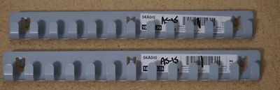 2x Ikea SKADIS Hook Rack Pegboard Steel Gray 11"/ for Keys Jewelry 105.541.70 - Image 1 of 2