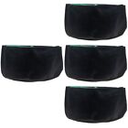  4 Pack Non-woven Nursery Bag Flower Pot Vegetable Planting Office Container