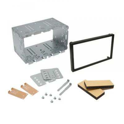 Universal Double DIN Car Stereo Radio Headunit 113mm Fitting Cage Mounting Kit - Image 1 of 4
