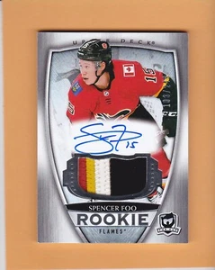 SPENCER FOO #92 2018-19 THE CUP ROOKIE PATCH AUTO /249 CALGARY FLAMES NM-MT A1 - Picture 1 of 2