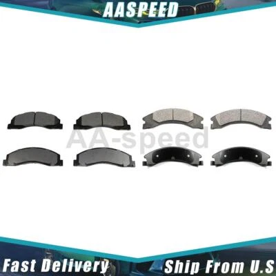 Brake Pads Front Rear For Ford E-350 Super Duty 2019 2018 2017 2016 2015 2014 - Image 1 of 3