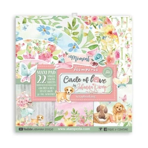 Stamperia - Circle of Love - 12" x 12" Maxi Scrapbooking Paper Pad - 22 Sheets - Picture 1 of 10