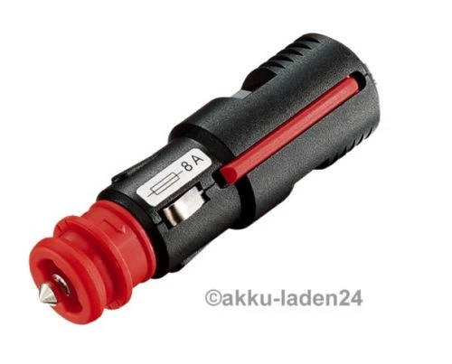 PROCAR Zigarettenanzünderstecker mit 8A Sicherung, für die große Zig. und kleine Dose